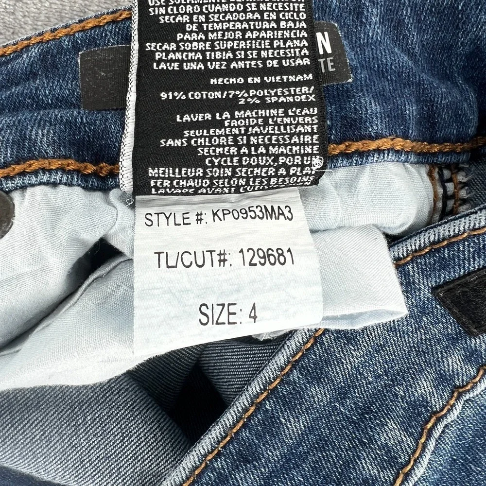 Kut From The Kloth Meghan High Rise Ankle Straight Leg Blue Jeans Size 4